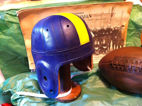 West Virginia Mountaineers leather Football helmet